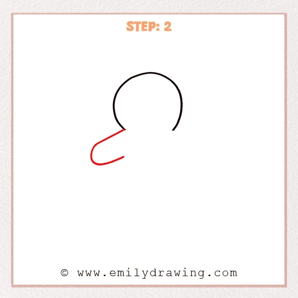 how to draw a gingerbread man - Step 2
